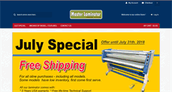 Desktop Screenshot of masterlaminator.com